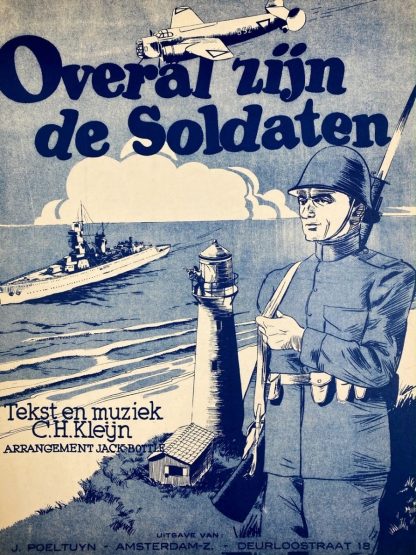 Original Pré 1940 Dutch army music sheet