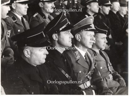 Original WWII Dutch NSB large photo - Mussert & Van Geelkerken