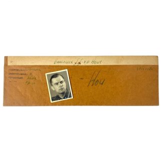 Original WWII Dutch Waffen-SS pass photo with envelope