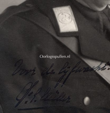 Original WWII Dutch NSB photo with autograph - Mayor of Rotterdam Frederik Ernst Müller