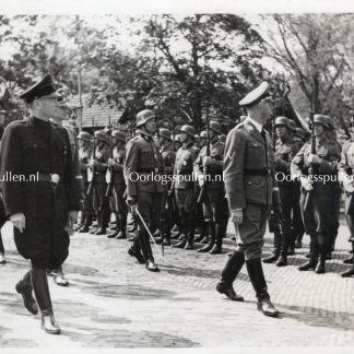Original WWII Dutch SS photo - Visit of Heinrich Himmler to the Netherlands
