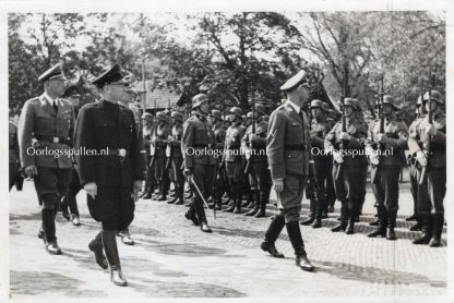 Original WWII Dutch SS photo - Visit of Heinrich Himmler to the Netherlands