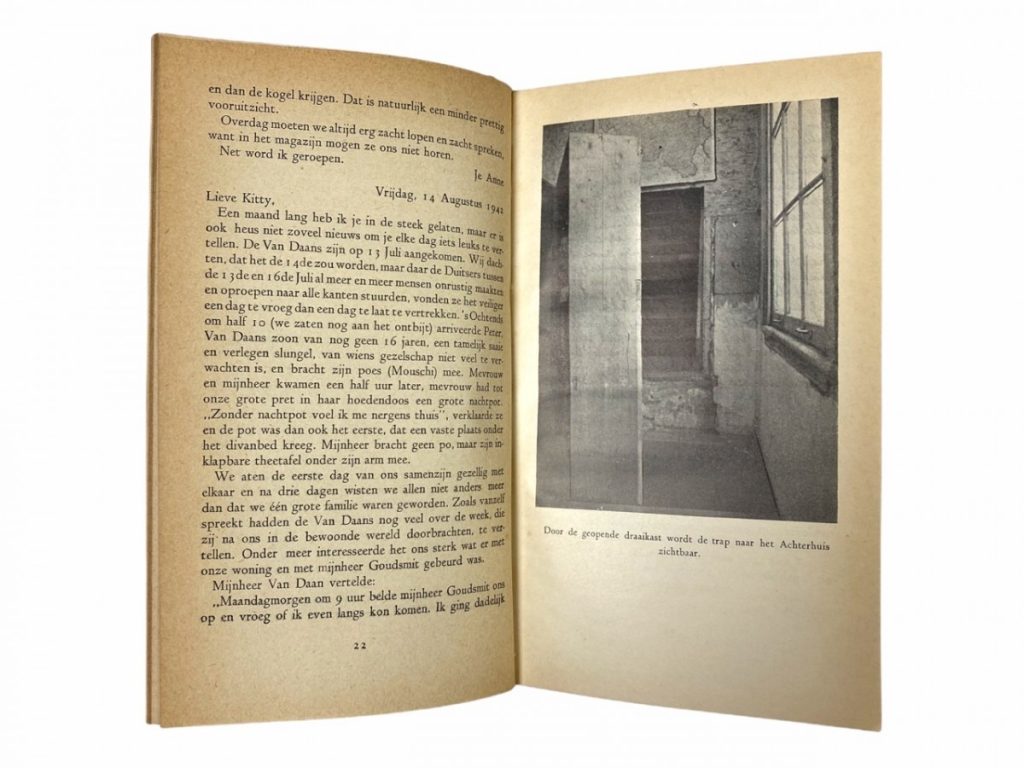 Original 1948 3rd print Anne Frank 'Het Achterhuis' book