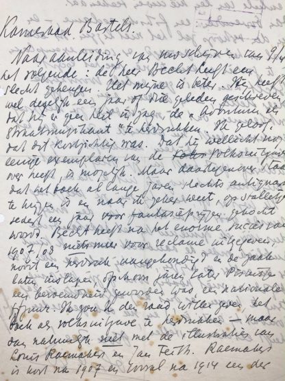 Original WWII Dutch NSB handwritten Max Blokzijl letter§
