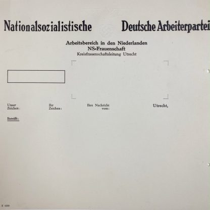 Original WWII German NS-Frauenschaft document
