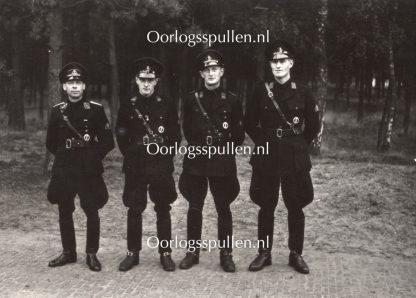 Original WWII Dutch NSB photo grouping W.A. sports insignia ceremony in Oud-Leusden