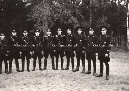 Original WWII Dutch NSB photo grouping W.A. sports insignia ceremony in Oud-Leusden