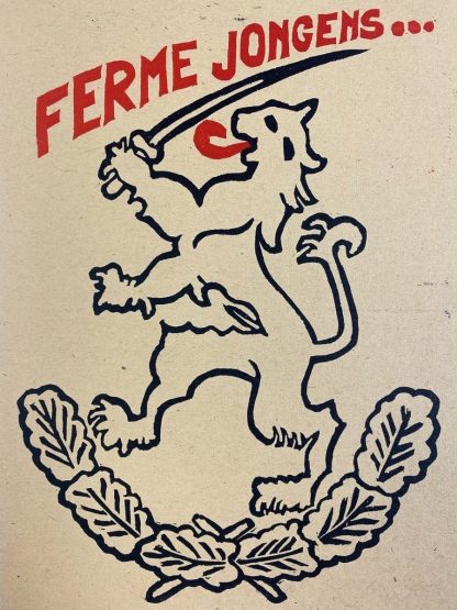 Original WWII Dutch 34. SS-Freiwilligen-Grenadier-Division Landstorm Nederland recruitment leaflet