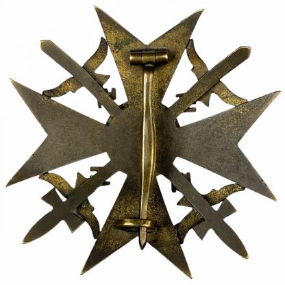 Original WWII German Spanish cross in bronze - Steinhauer & Lück