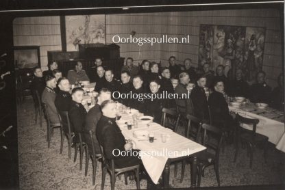 Original WWII Dutch NSB photo grouping - Lijfwacht Mussert with SS Leistungsrune