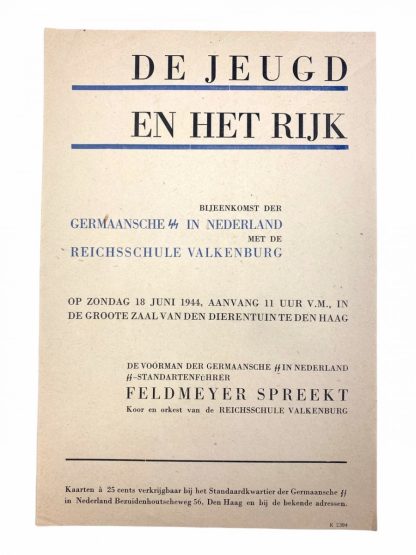 Original WWII Dutch Germaansche SS Reichschule Valkenburg set