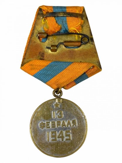 Original WWII Russian 'For the Liberation of Budapest' medal