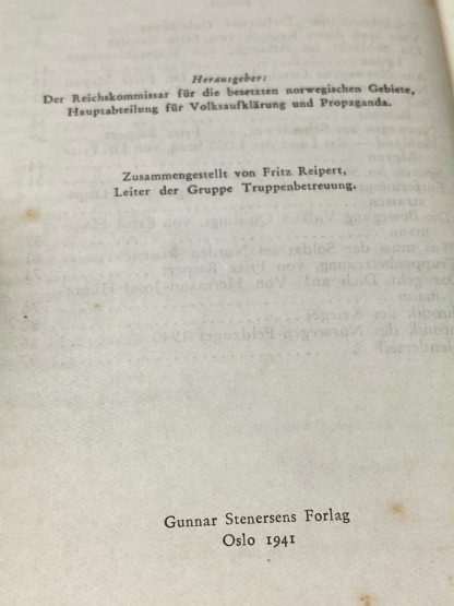 Original WWII German 'Jahrbuch für den Deutsche soldaten in Norwegen 1942'
