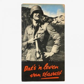 Original WWII Dutch Waffen-SS volunteer recruitment leaflet/poster