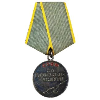 Original WWII Russian 'For combat merit' medal