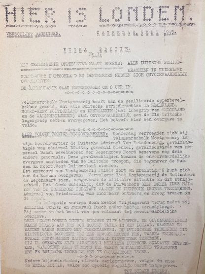 Original WWII Dutch resistance leaflet - Hier is Londen