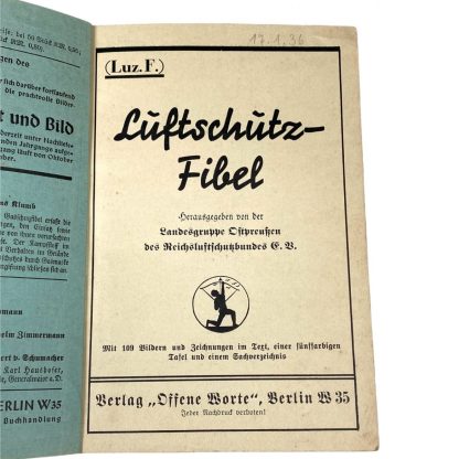 Original WWII German Luftschutz Fibel
