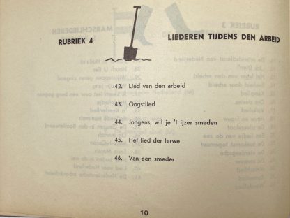 Original WWII Dutch N.A.D. song book