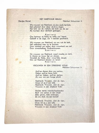 Original WWII Dutch NSVO booklet - Beteekenis van het NSVO embleem