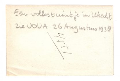 Original WWII Dutch NSB photo - Anti-NSB slogans and drawings in Utrecht