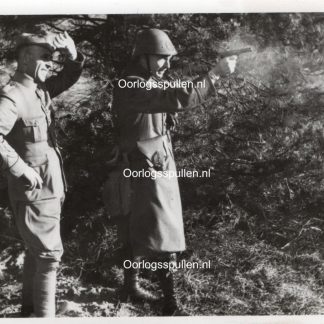 Original Pre 1940 Dutch army photo - Pistol shooting