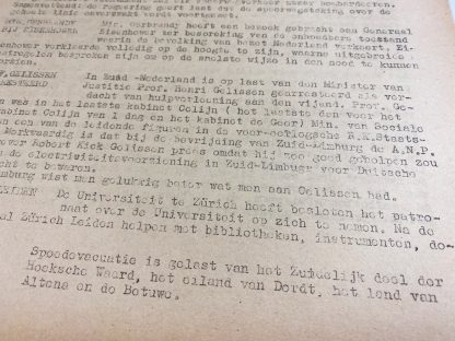 Original WWII Dutch resistance newspaper - Het Parool Leidsch Nieuwsblad