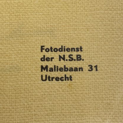 Original WWII Dutch NSB remembrance book - Fritz Schmidt