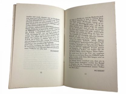 Original WWII Dutch NSB remembrance book - Fritz Schmidt