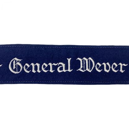 Original WWII German Luftwaffe 'Geschwader General Wever' cuff title