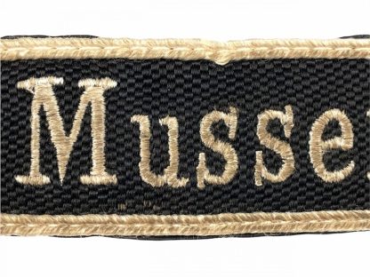 Original WWII Dutch NSB cuff title 'Overste Mussert'