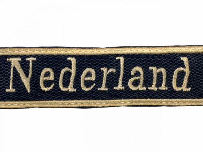 Original WWII Dutch Waffen-SS 34. SS-Freiwilligen-Grenadier-Division 'Landstorm Nederland' cuff title