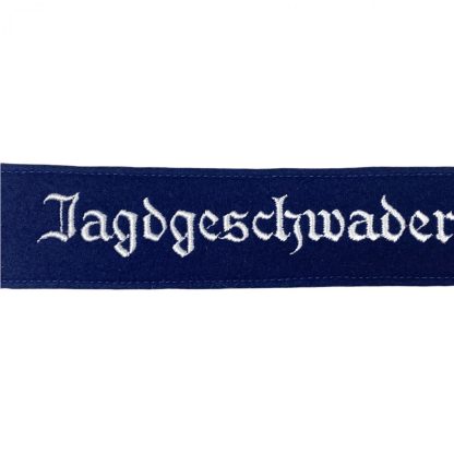 Original WWII German Luftwaffe 'Jagdgeschwader Richthofen' cuff title