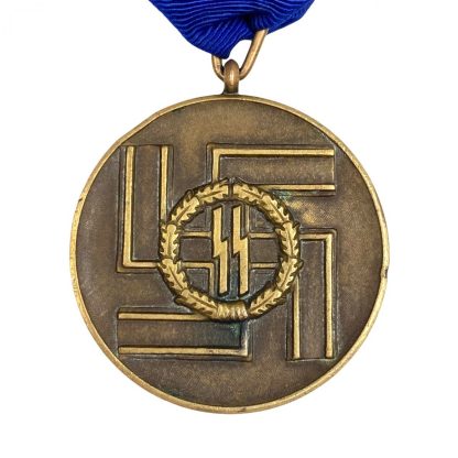 Original WWII German SS 8 years long service award - Type 2