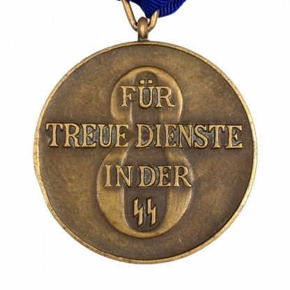 Original WWII German SS 8 years long service award - Type 2