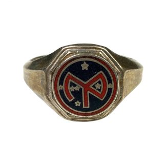 Original WWII US 27th Infantry division ring