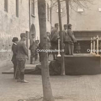 Original WWI Dutch army photo - Queen Wilhelmina visits the troops in Breda