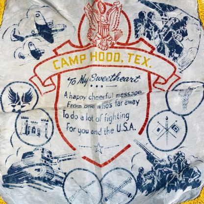 Original WWII US army pillowcase Camp Hood