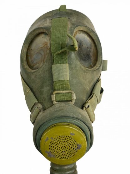 Original Pré 1940 Dutch army gas mask in carrying bag (Type G) - 19 R.A.