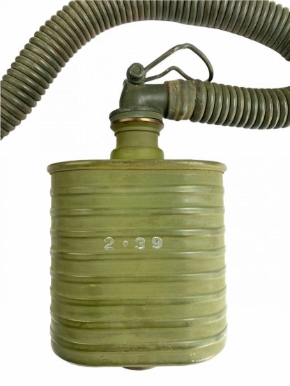 Original Pré 1940 Dutch army gas mask in carrying bag (Type G) - 19 R.A.