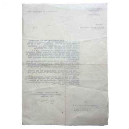 Original Pré 1940 Dutch army document Dentist training - Yerseke/Woerden