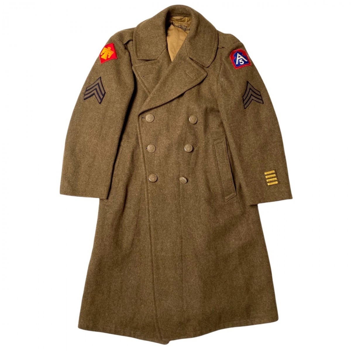 Original Wwii Us 45th Infantry Division Overcoat Oorlogsspullennl