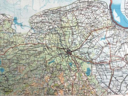 Original WWII German map of Groningen