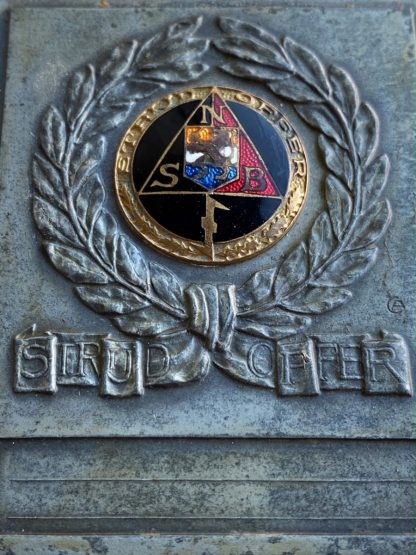 Original WWII Dutch NSB ‘Strijd & Offer’ plaque
