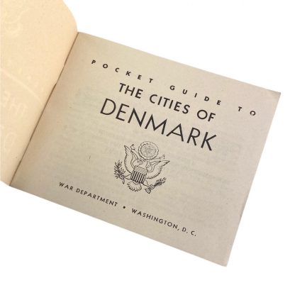 Original WWII US army pocket guide - The cities of Denmark