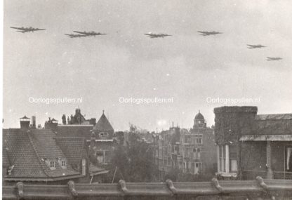 Original WWII Dutch photo Food dropping 1945