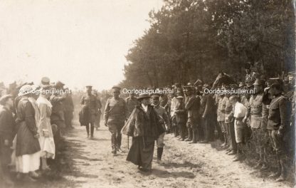 Original WWI Dutch army photo - Queen Wilhelmina visits the troops in Breda