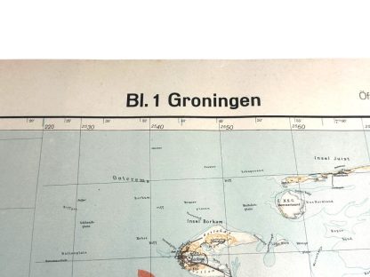 Original WWII German map of Groningen