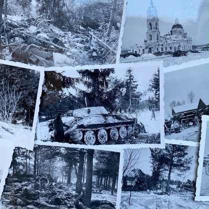 Original WWII German photo grouping - The frontline on the Eastern Front