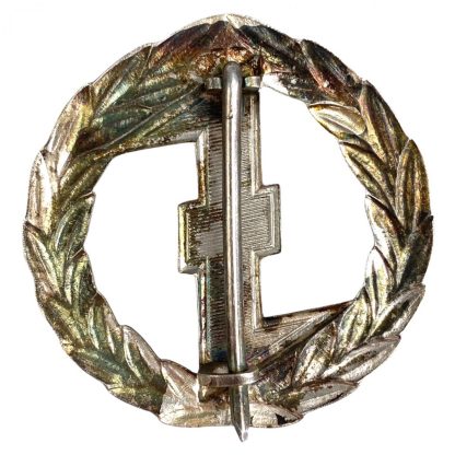 Original WWII Dutch NSB W.A. Sport badge in silver
