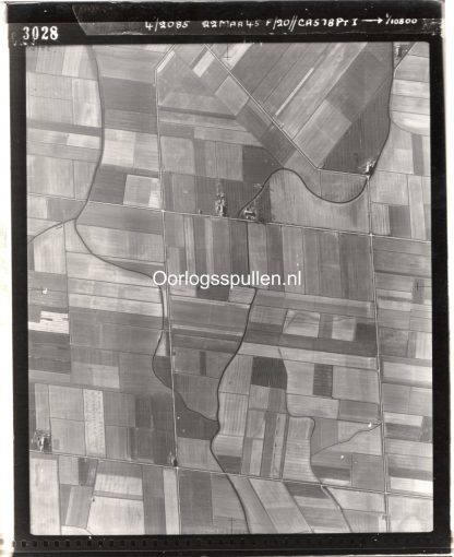 Original WWII British RAF Aerial photo Netherlands